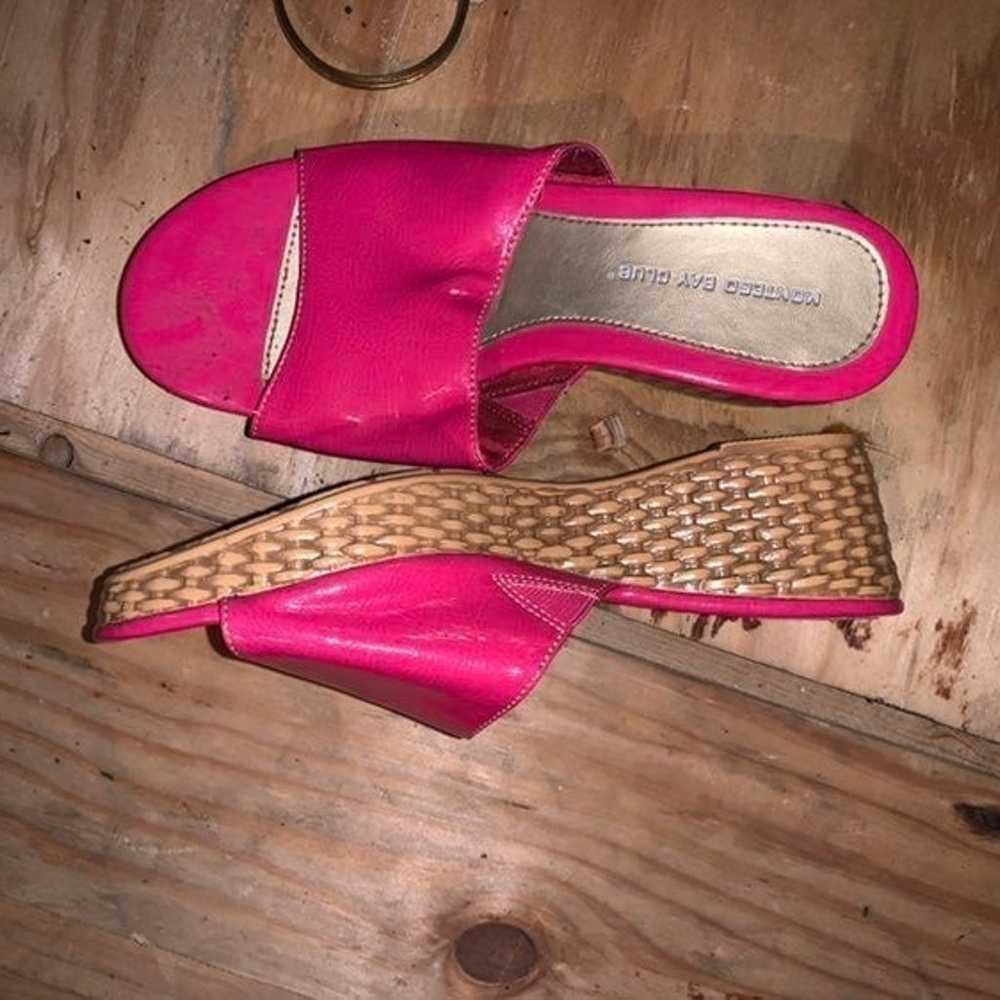 Vintage Y2K Hot Pink Sandals - image 3