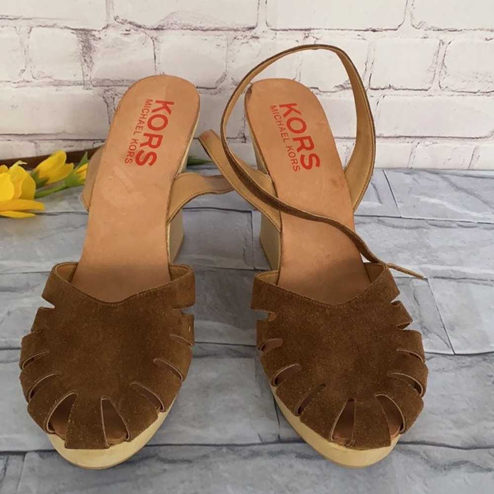 Michael Kors Wooden Heel Sandals - image 2