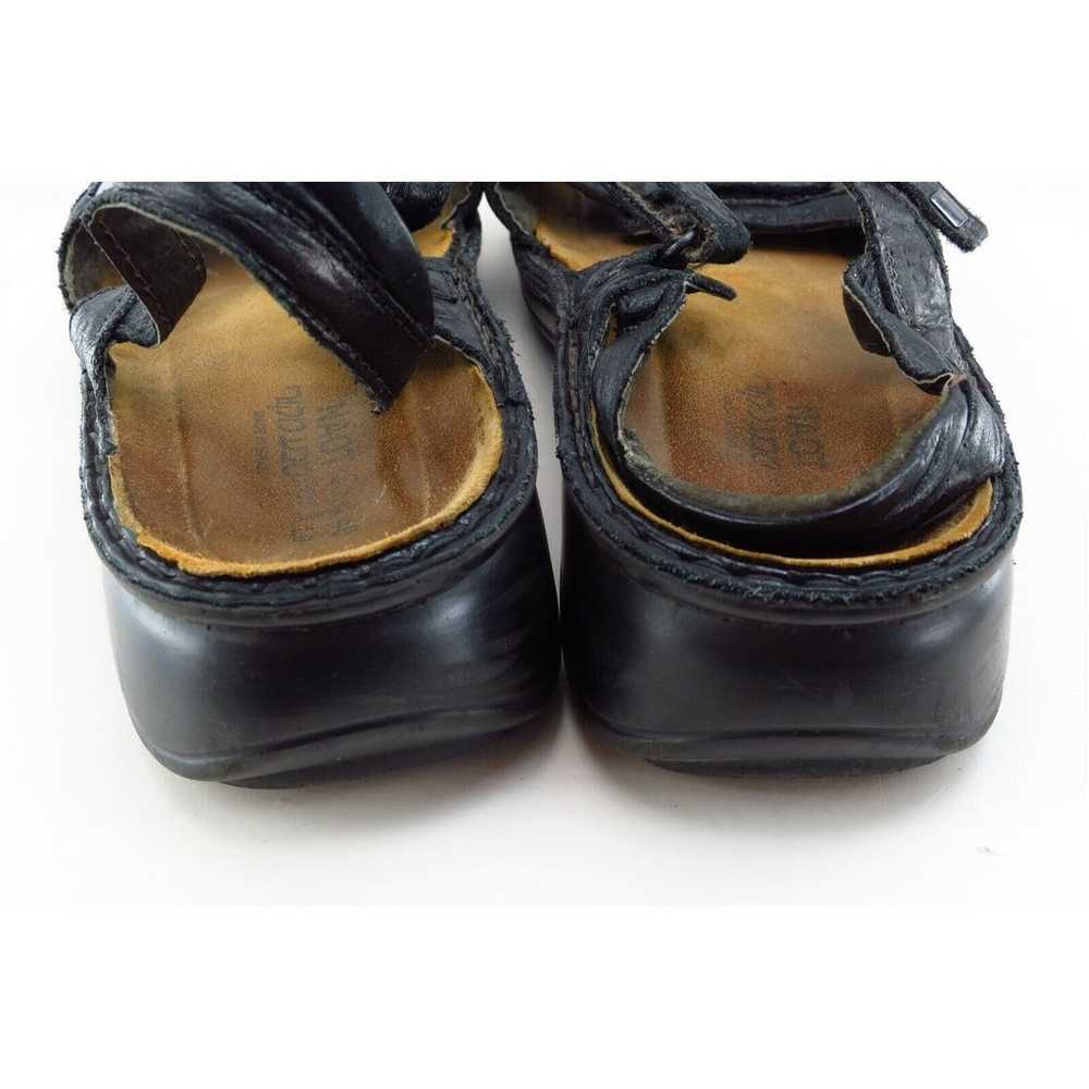 Naot Sz 9 M Black Strappy Patent Leather Women Sa… - image 5