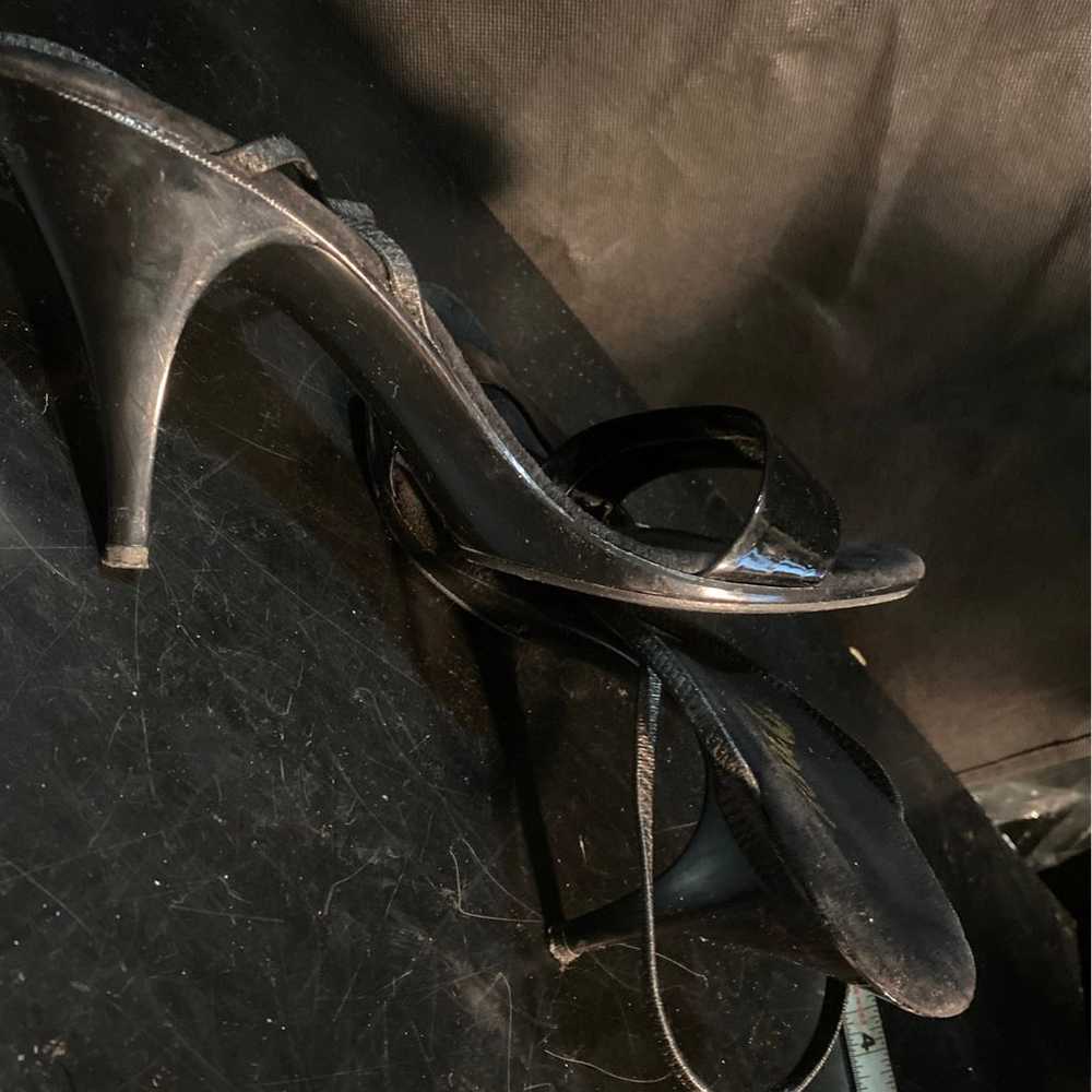 Vintage onyx black high heels size 9 - image 3