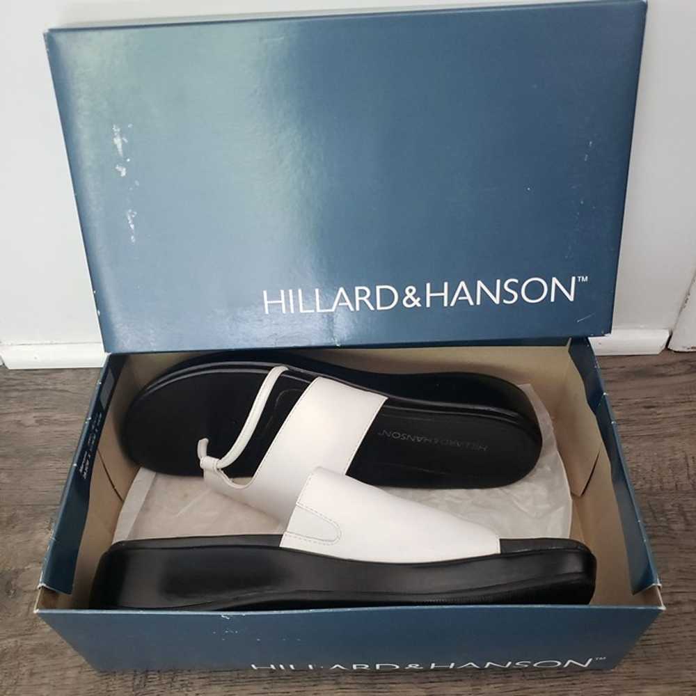 Vintage Hillard & Hanson Tyra White Leather Sanda… - image 11