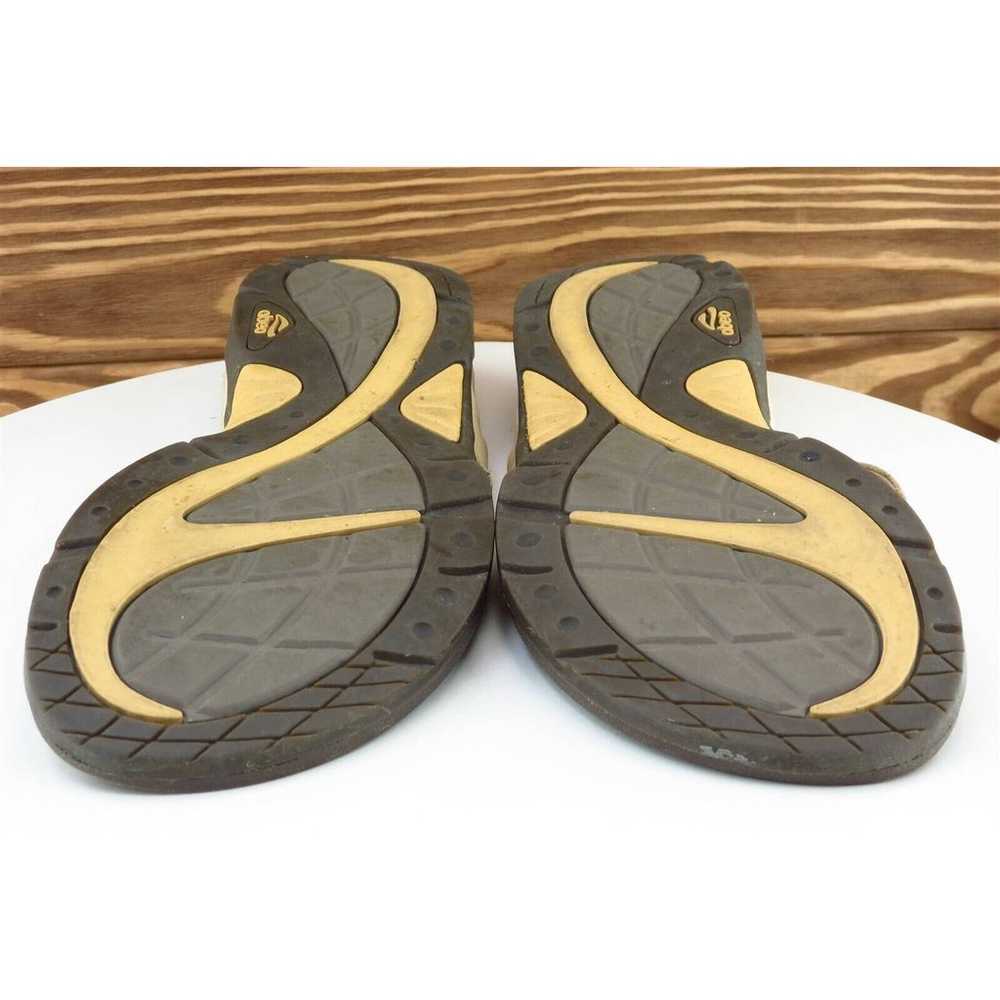 Abeo Sz 8 N Brown Flip Flop Leather Women Sandals… - image 8