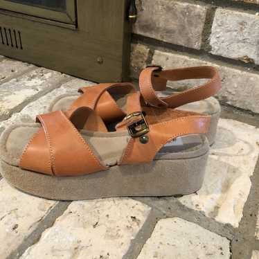 rare vintage platform sandals California - image 1