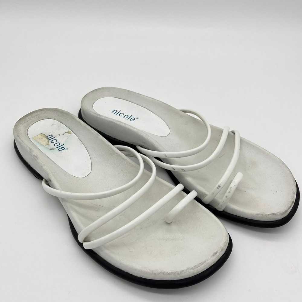 Vintage Y2K White Strap Sandals - image 2