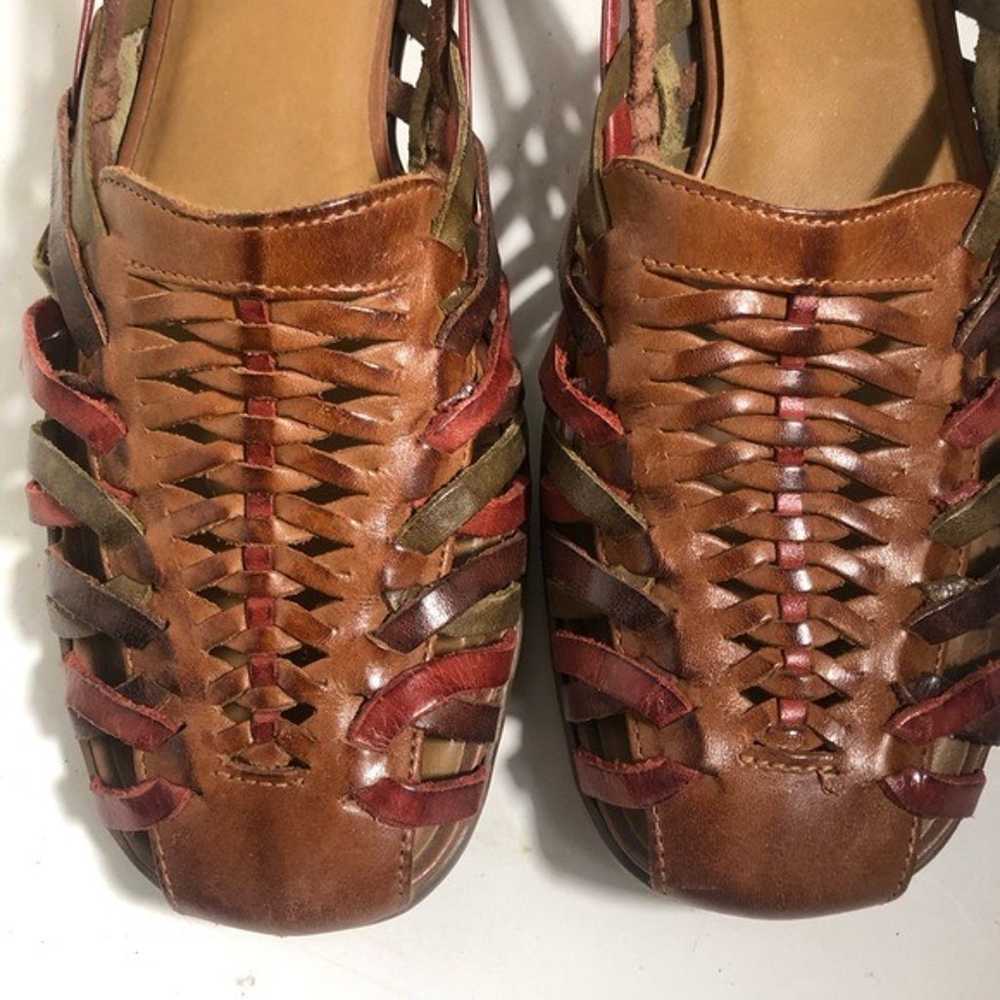 Vintage Naturalizer Aztec Santa Fe Woven leather … - image 2