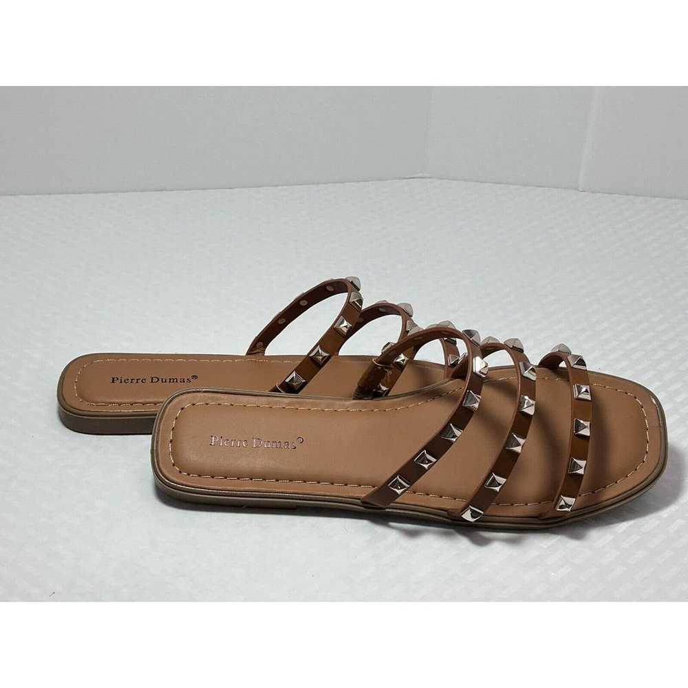 Pierre Dumas Studded Sandal in New Tan~Size 8 - image 11