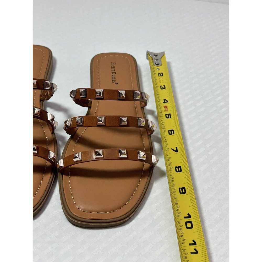 Pierre Dumas Studded Sandal in New Tan~Size 8 - image 7