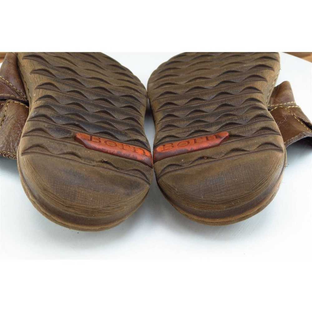 Born Sz 9 M Brown Flip Flop Leather Women Sandals - image 7