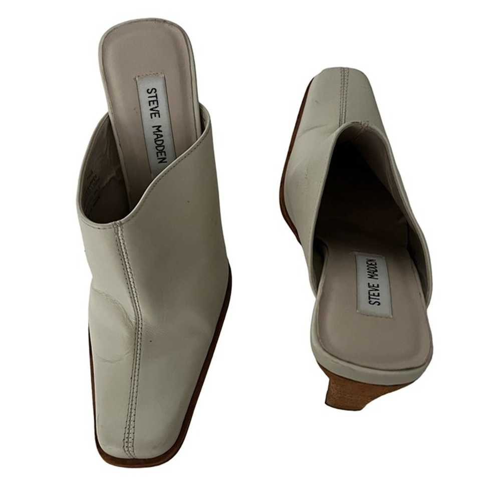 STEVE MADDEN Cream Vintage Wedges Size 7.5 - image 2