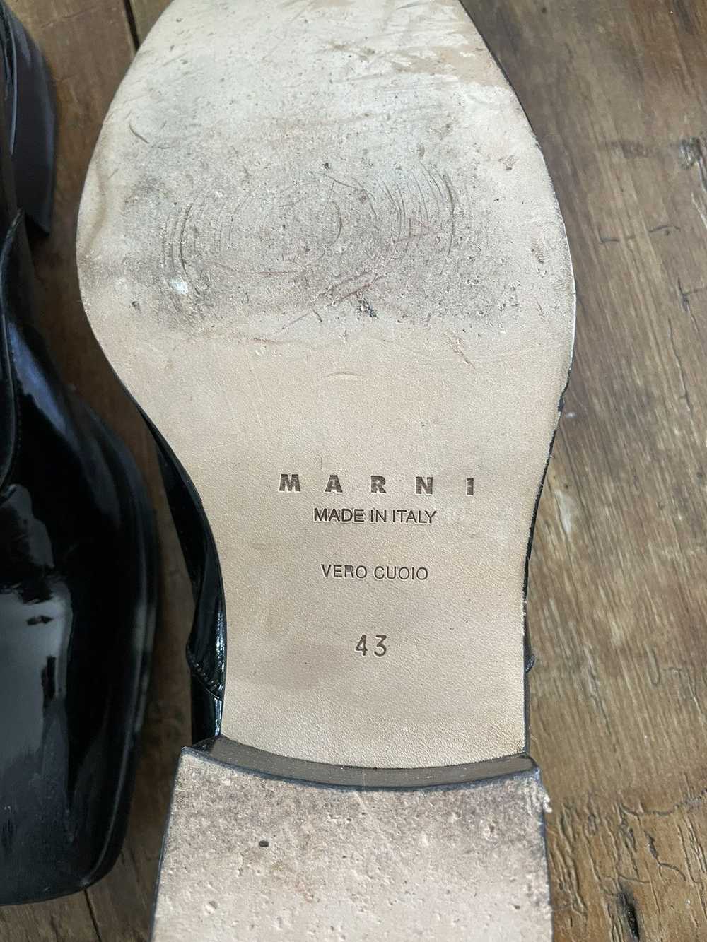 Marni Marni Patent Leather Distressed Derbys - image 4