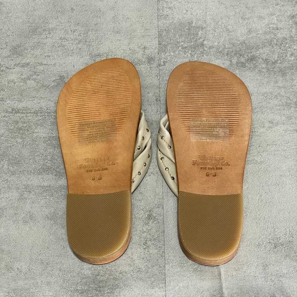 VINTAGE FOUNDRY CO Off White Hera Thong Sandals S… - image 6