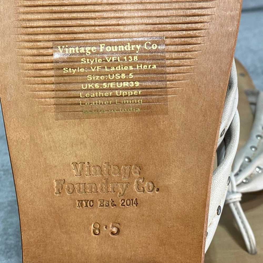 VINTAGE FOUNDRY CO Off White Hera Thong Sandals S… - image 7