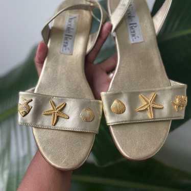 Nicole Rene seashell sandals - image 1