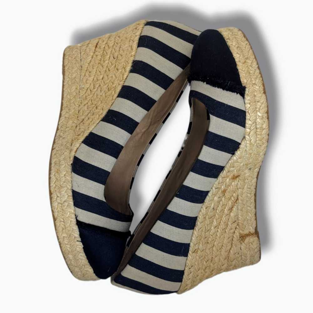 J. Crew | Seville Canvas Satin Striped Espadrille… - image 4