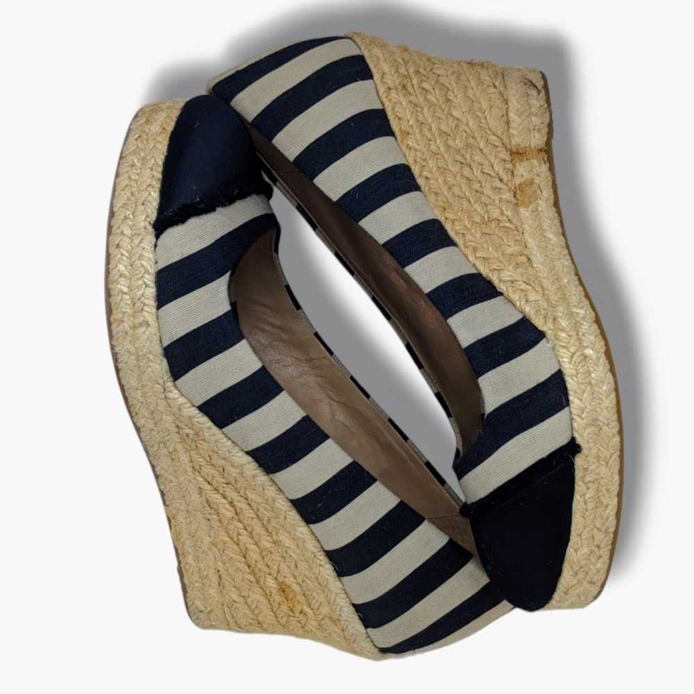 J. Crew | Seville Canvas Satin Striped Espadrille… - image 5