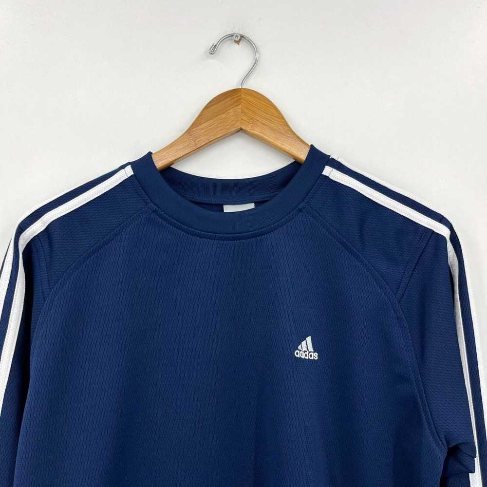 Adidas Adidas Long Sleeve Jersey Shirt Men's S Bl… - image 2