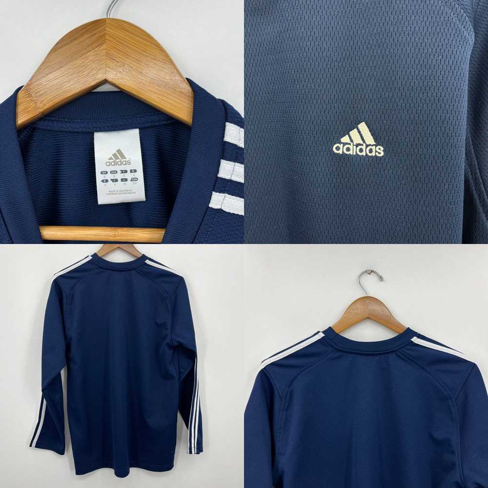 Adidas Adidas Long Sleeve Jersey Shirt Men's S Bl… - image 4