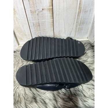 Guess Women's Chunky Black Pillow Sandals Size 10 - image 1