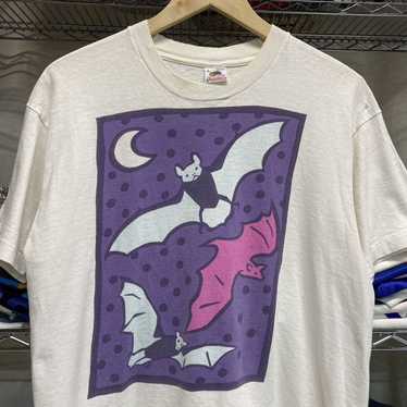 Animal Tee × Vintage Crazy Vintage 1990s bat tshi… - image 1