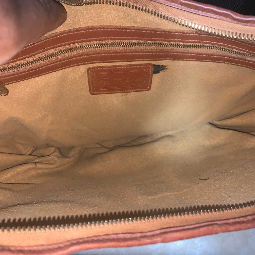 Vintage MCM Visetos Cognac Leather should bag - image 11