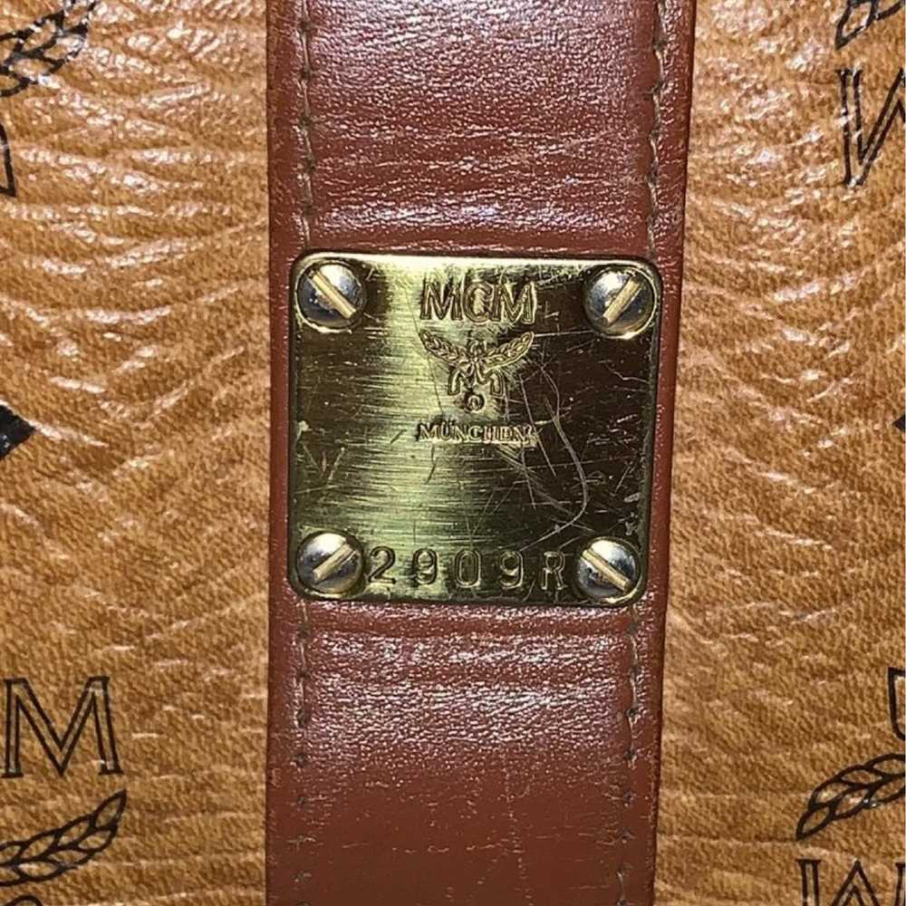 Vintage MCM Visetos Cognac Leather should bag - image 5