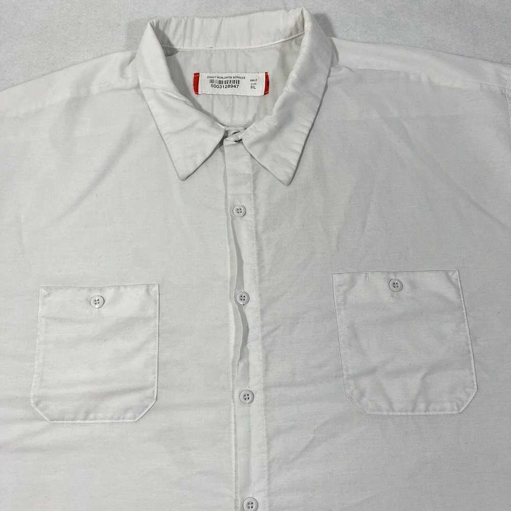 Disney Disney 5XL Cast Member White Button Short … - image 2