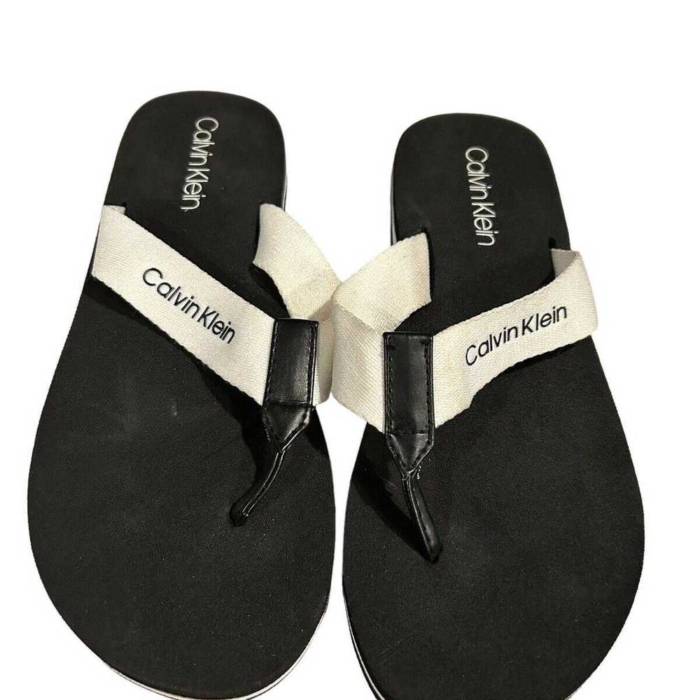 Calvin Klein Flip Flops Womens Size 6. RARE! Vint… - image 2