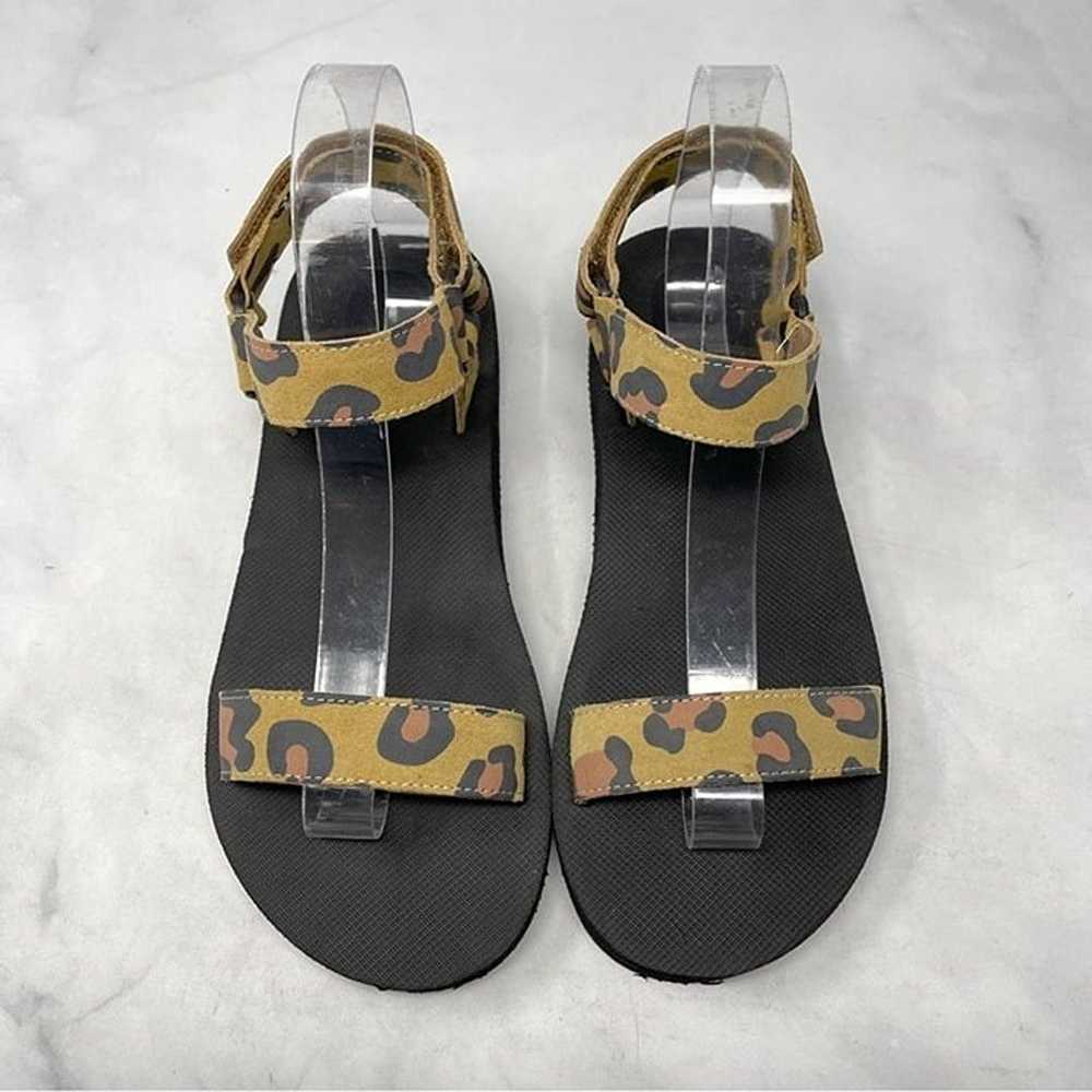 ABLE Local Global Macy Leopard Suede Leather Plat… - image 4