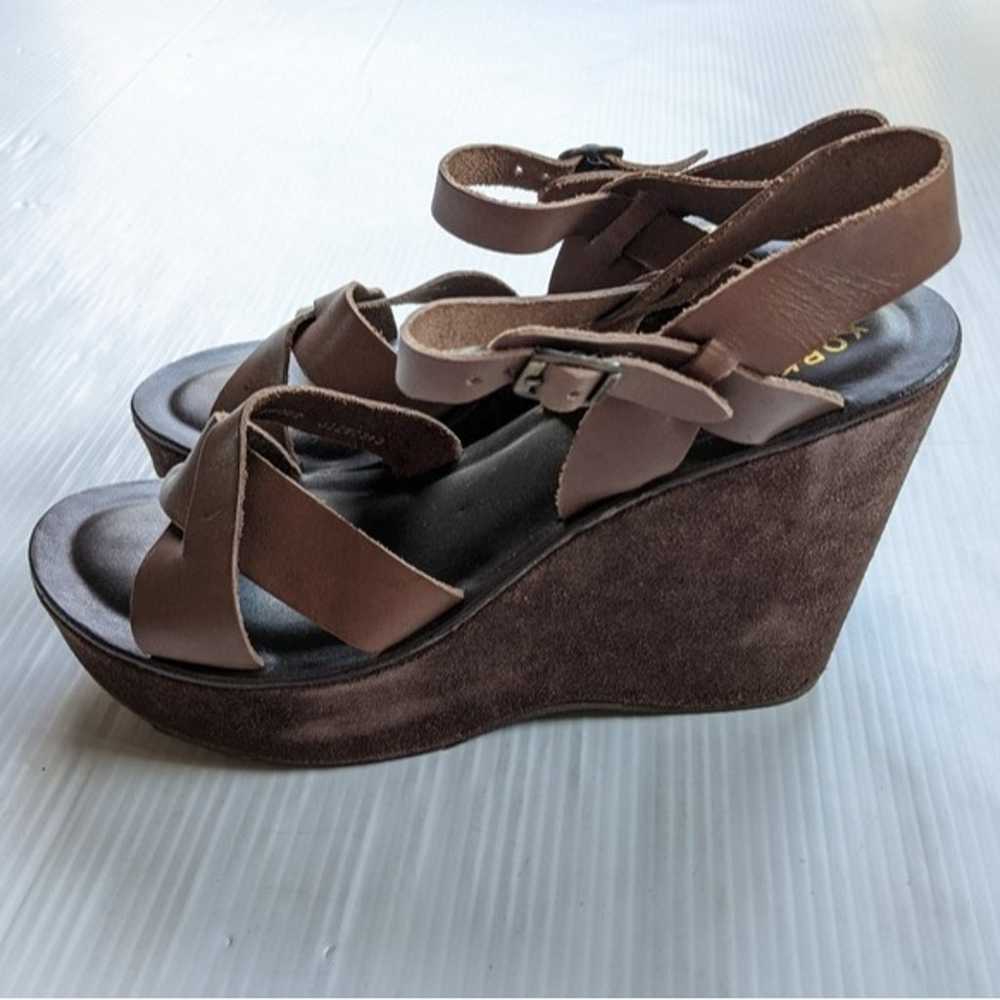 KORK EASE Bette Strappy Brown Suede Chunky Platfo… - image 7