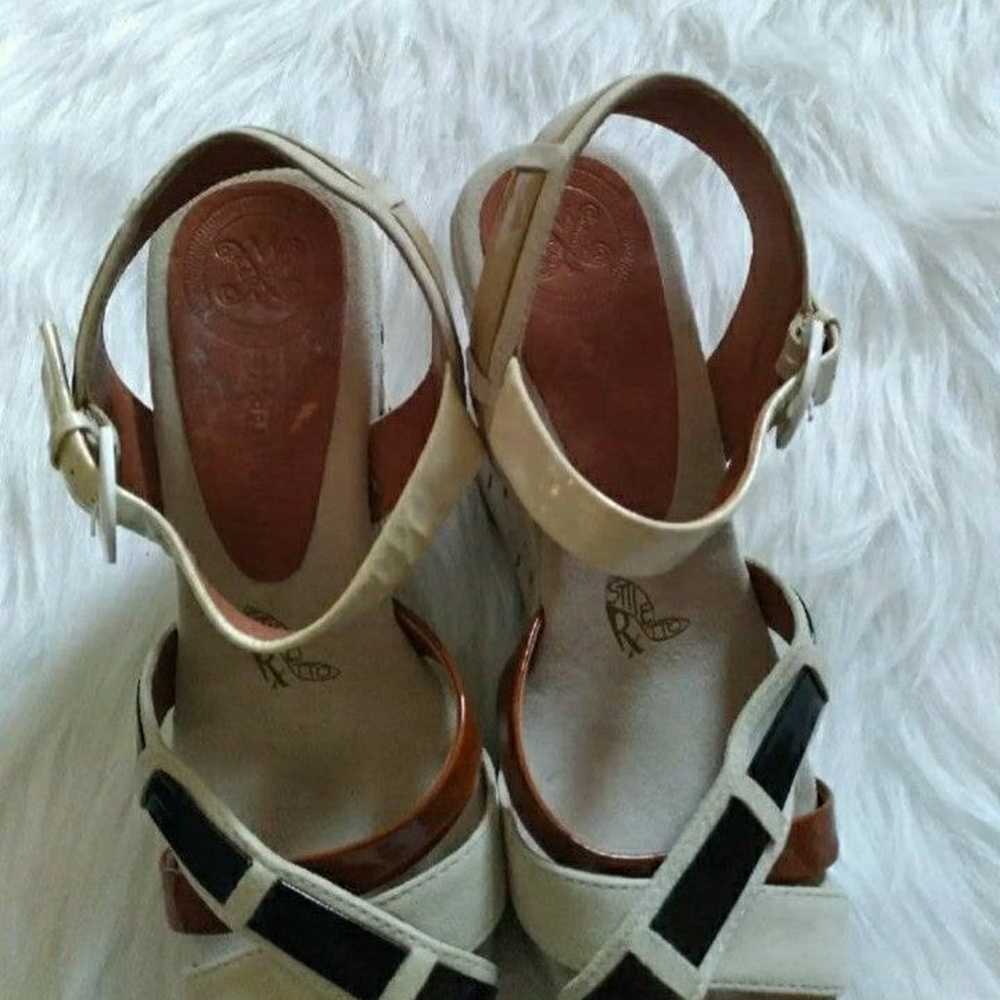 MODERN VINTAGE SHOES PLATFORM WEDGE HEEL SHOES SI… - image 11