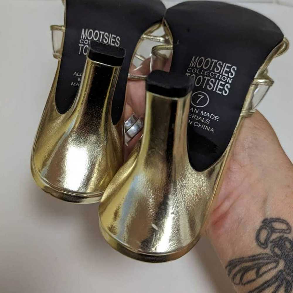 Vintage 90's Y2K Mootsies Tootsies Gold Satin Cle… - image 5