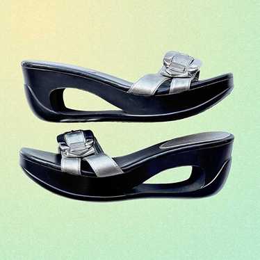 Vintage Calvin Klein Silver Sandals - image 1