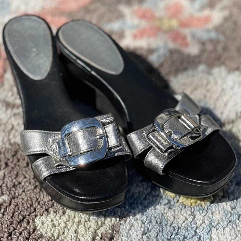 Vintage Calvin Klein Silver Sandals - image 2