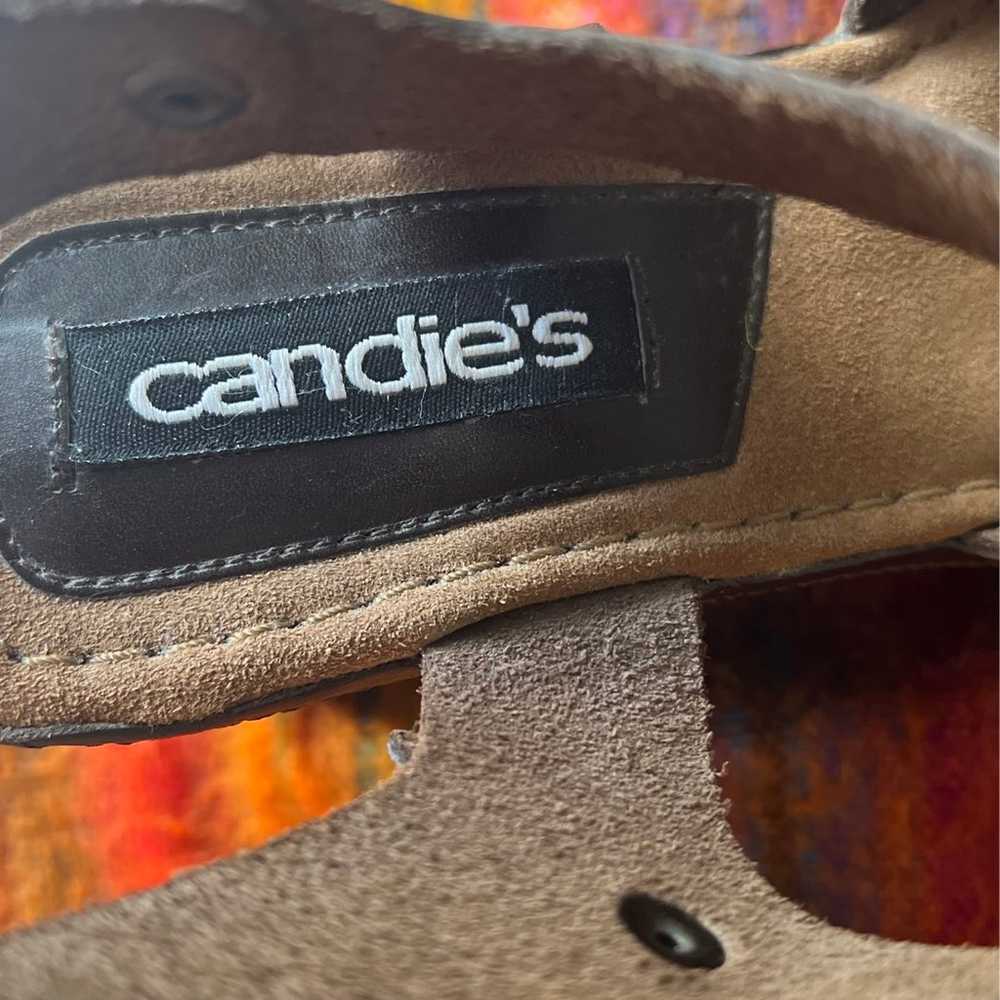 Vintage 90s 2000s Candies brown leather platform … - image 6