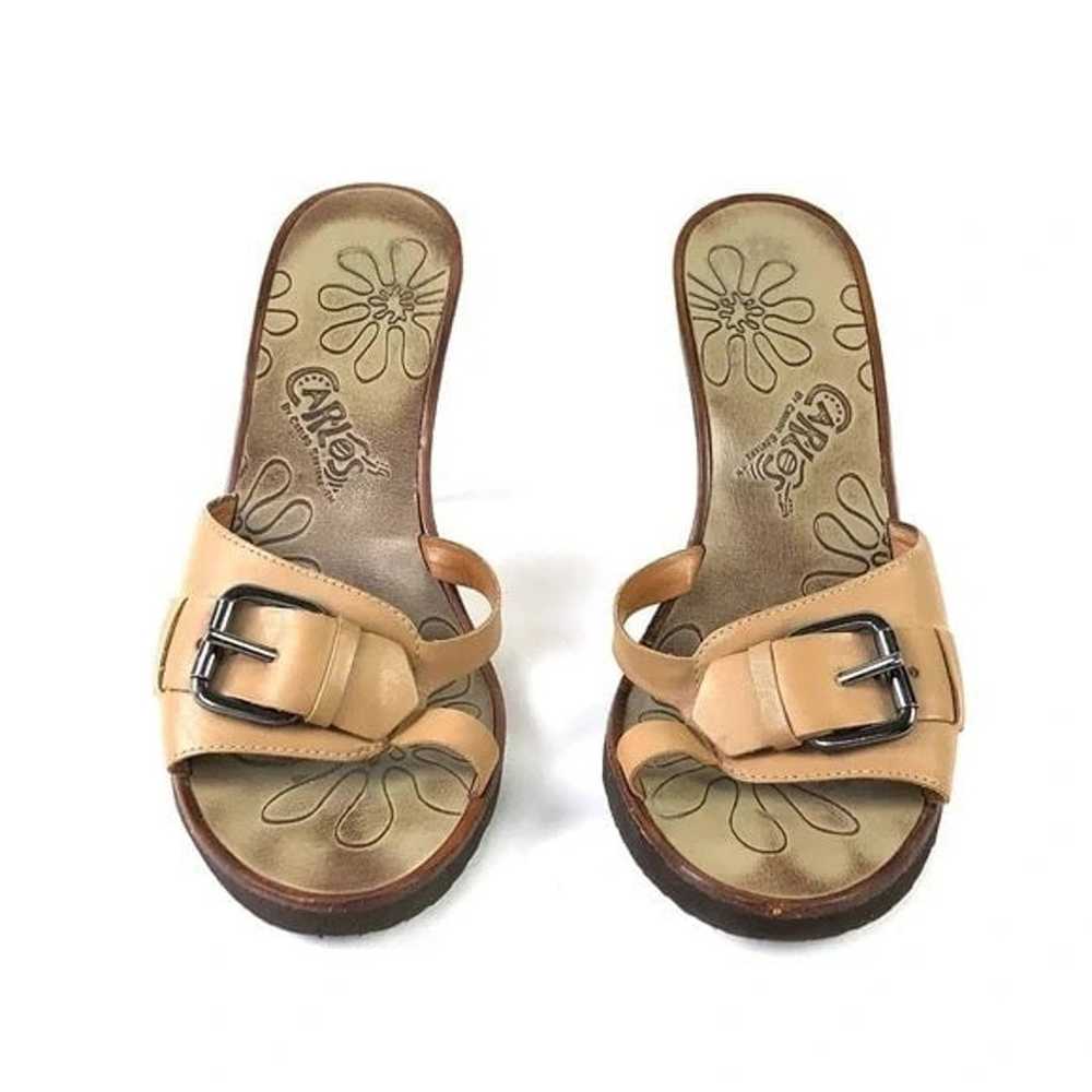 Carlos By Carlos Santana Sweet Buckle Wooden Heels - image 2