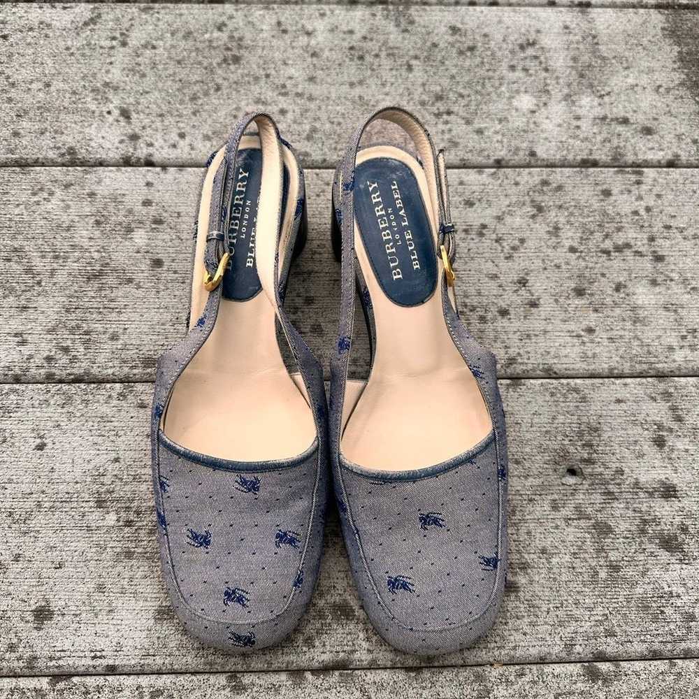 Vintage 90s Burberry Blue label Slingback Sandals - image 6