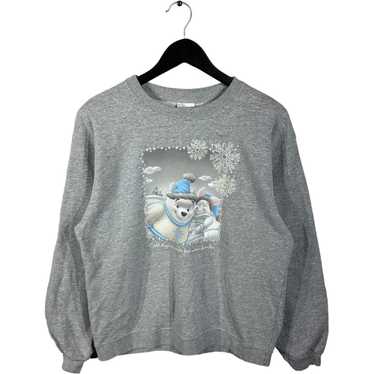 Disney Vintage Winnie The Pooh Winter Crewneck - image 1