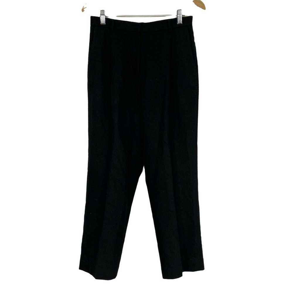 Vintage Lands' End Womens Black Pleated Straight … - image 1