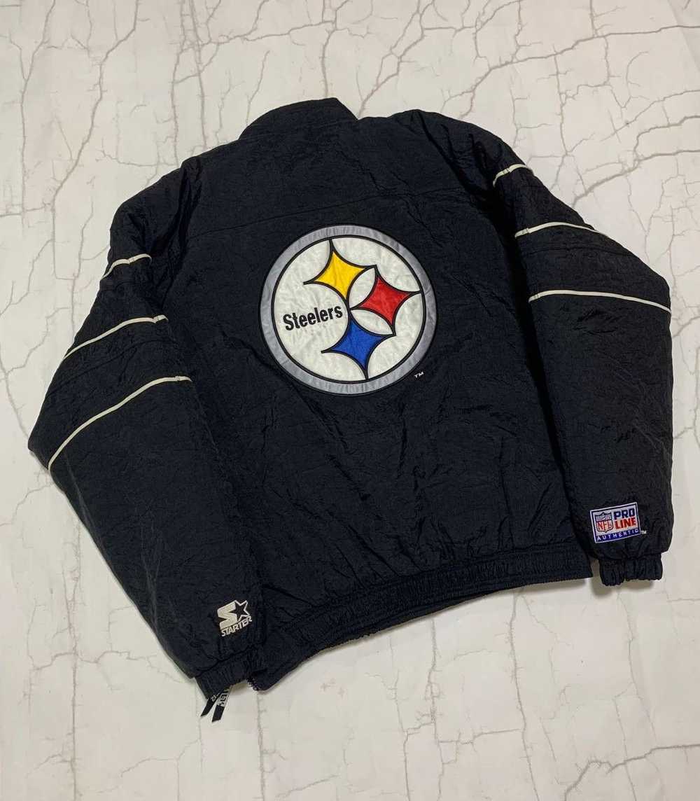 NFL × Starter × Vintage Nylon 90s Pittsburgh Stee… - image 4