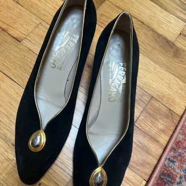 Salvatore Ferragamo vintage kitten heels