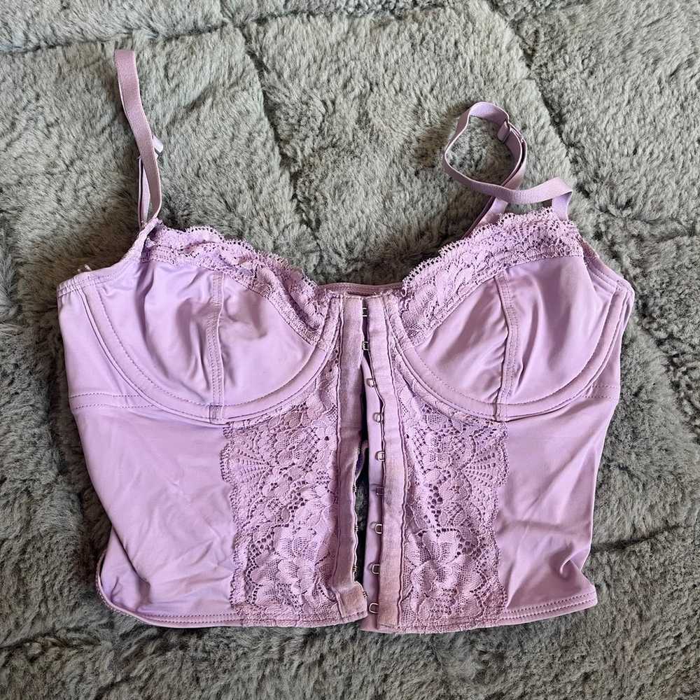 Hollister Lavender Corset Top - image 1