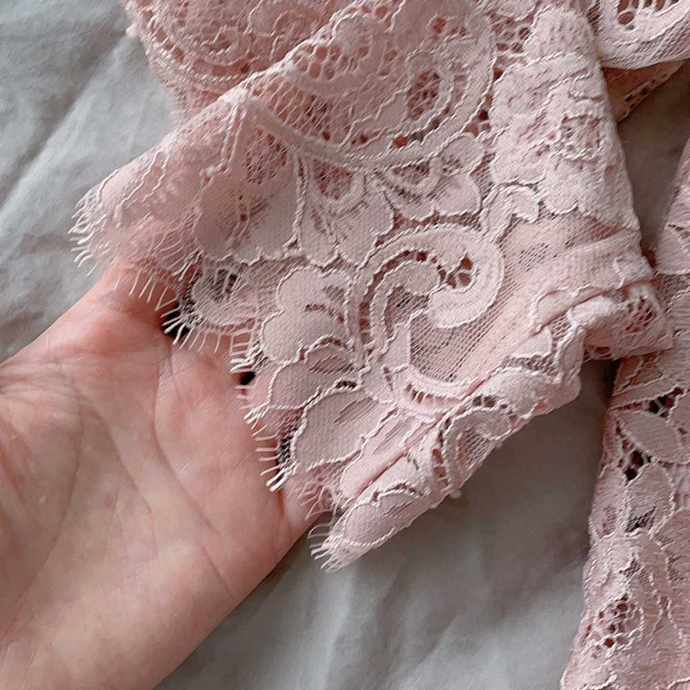 H&M Lace Blouse Vintage Pink - image 7