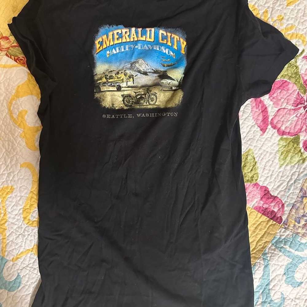 vintage y2k harley davidson tee - image 2