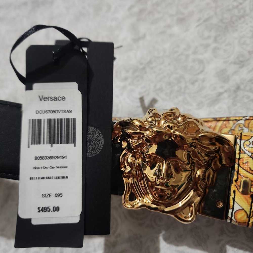 Versace Medusa leather belt - image 2