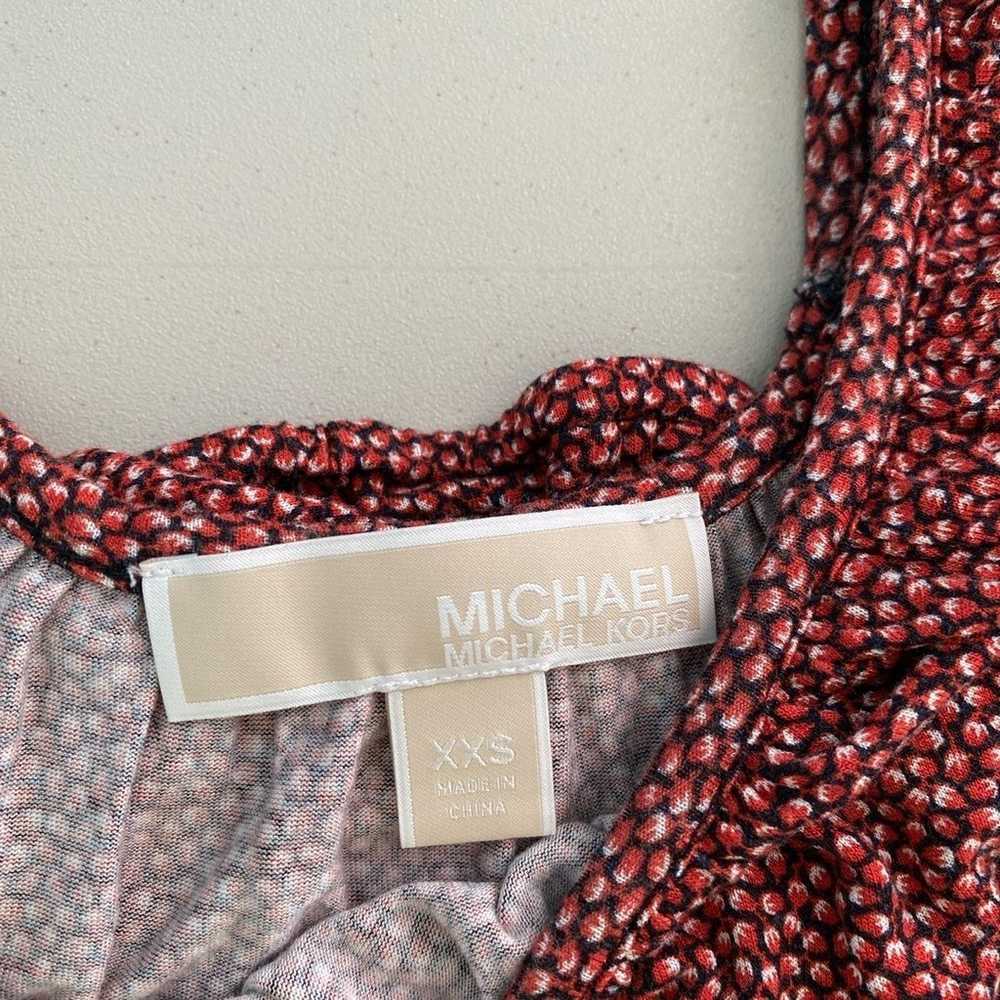 Vintage Red Michael Kors Shirt Blouse - image 5