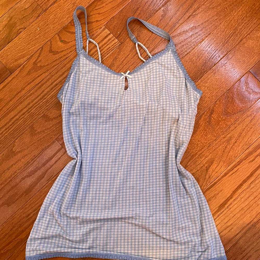 vintage victorias secret plaid tank top - image 1