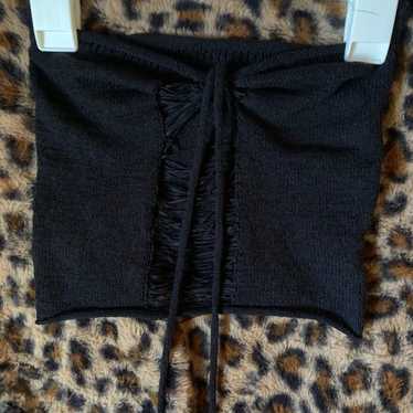 Grunge Y2k Ribbed Tube Top - image 1