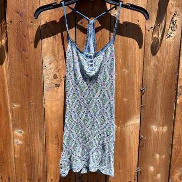 Vintage Free People Blue Boho tank top - image 1