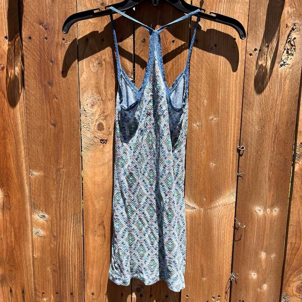 Vintage Free People Blue Boho tank top - image 3