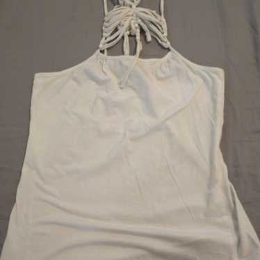 Vintage See by Chloe White Halter Top